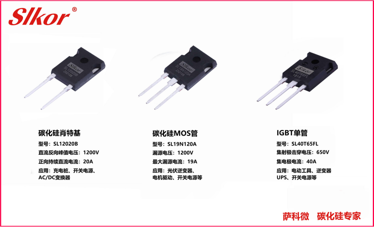 萨科微slkor第三代半导体碳化硅mos管igbt管产品